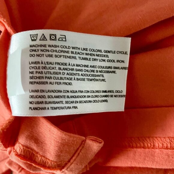 Greg Norman Short Sleeve Cotton Solid Orange Tee Shirt Men's Medium NEW - Picture 9 of 10